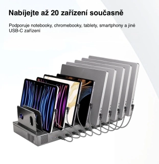 Charging C20 - 25W na port - 500W celkem